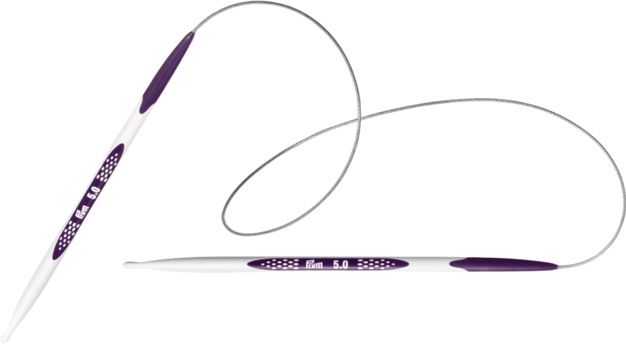 7,0 mm Prym Rundstricknadeln Alu 60 cm 7,00 mm Grau Ferri da Maglia circolari Alluminio Grigio 